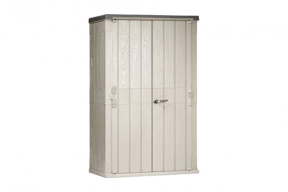 Уличный шкаф TOOMAX 2-х дверный высокий Storaway, серый (крыша антрацит) Уличный шкаф TOOMAX 2-х дверный высокий Storaway, серый (крыша антрацит)